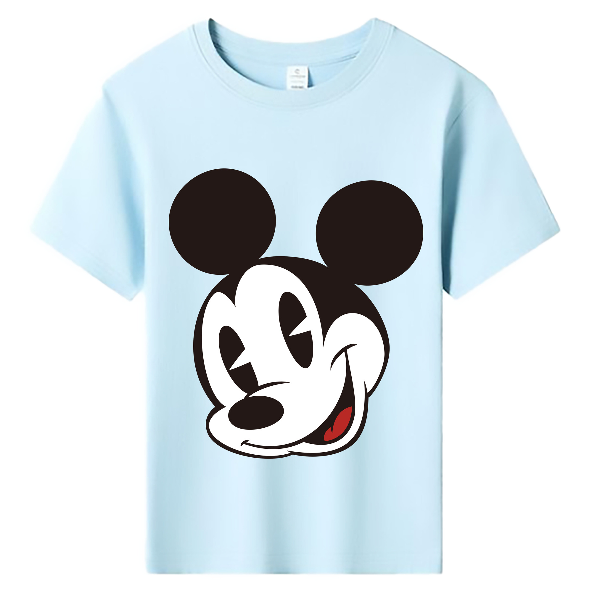 ミッキーマウス Mickey Mouse 綿100％キッズTシャツ（フロントプリント）